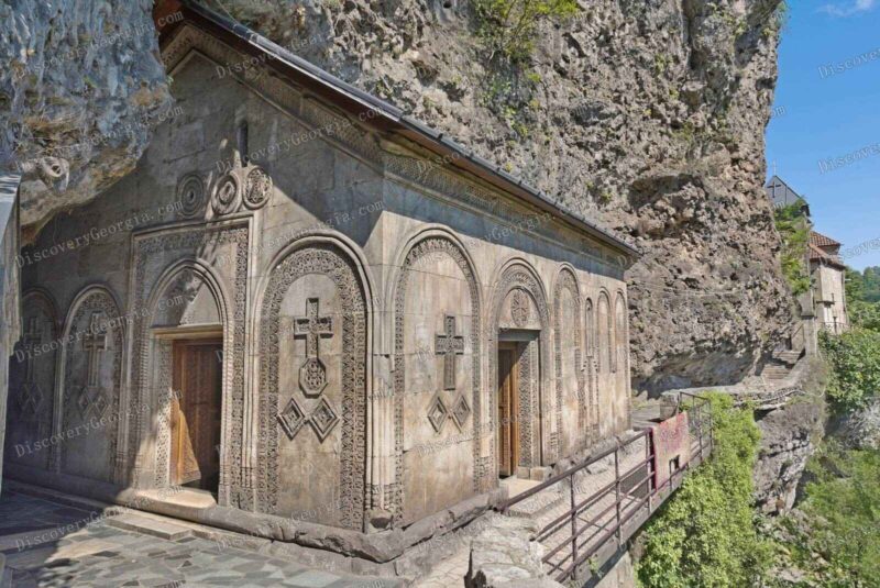 View of Mgvimevi Nunnery