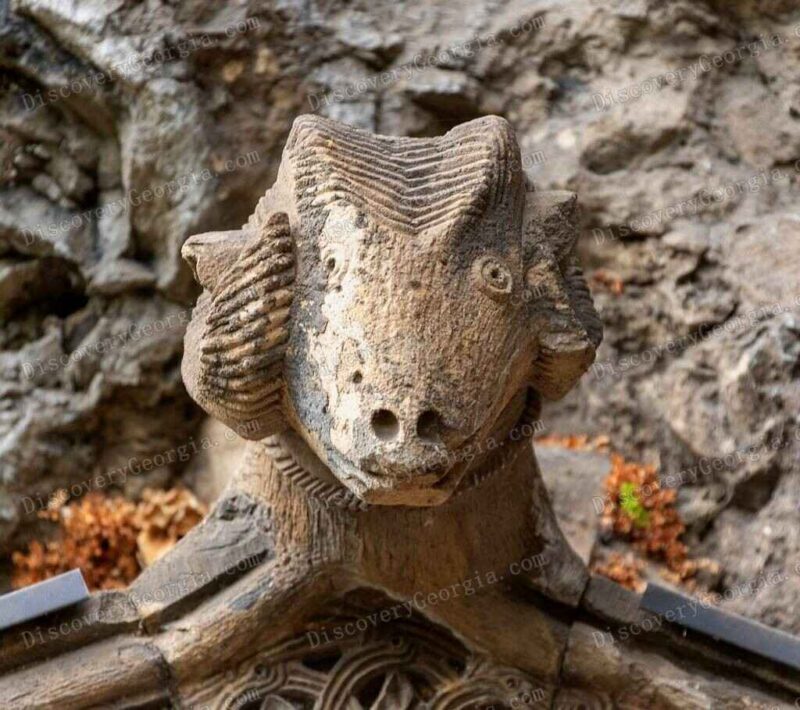 Ram's head cave stone