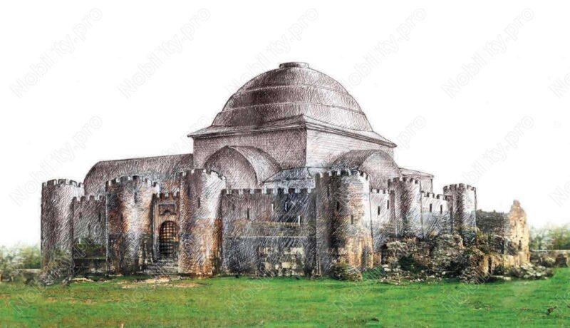 Geguti Royal Palace Reconstruction model showing its original medieval structure