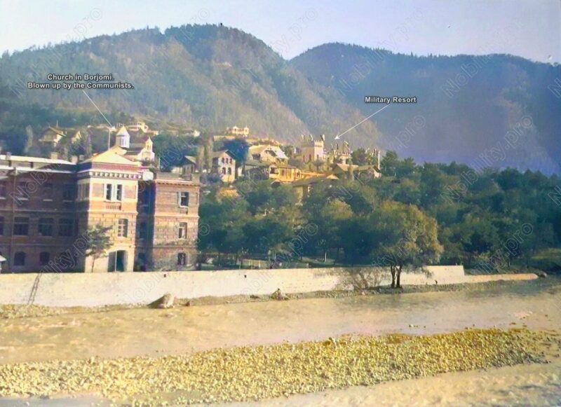 View to historical Borjomi
